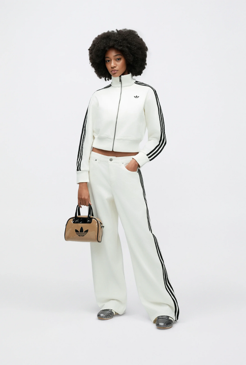 'FIREBIRD' Wide Leg Jeans + White Jacket