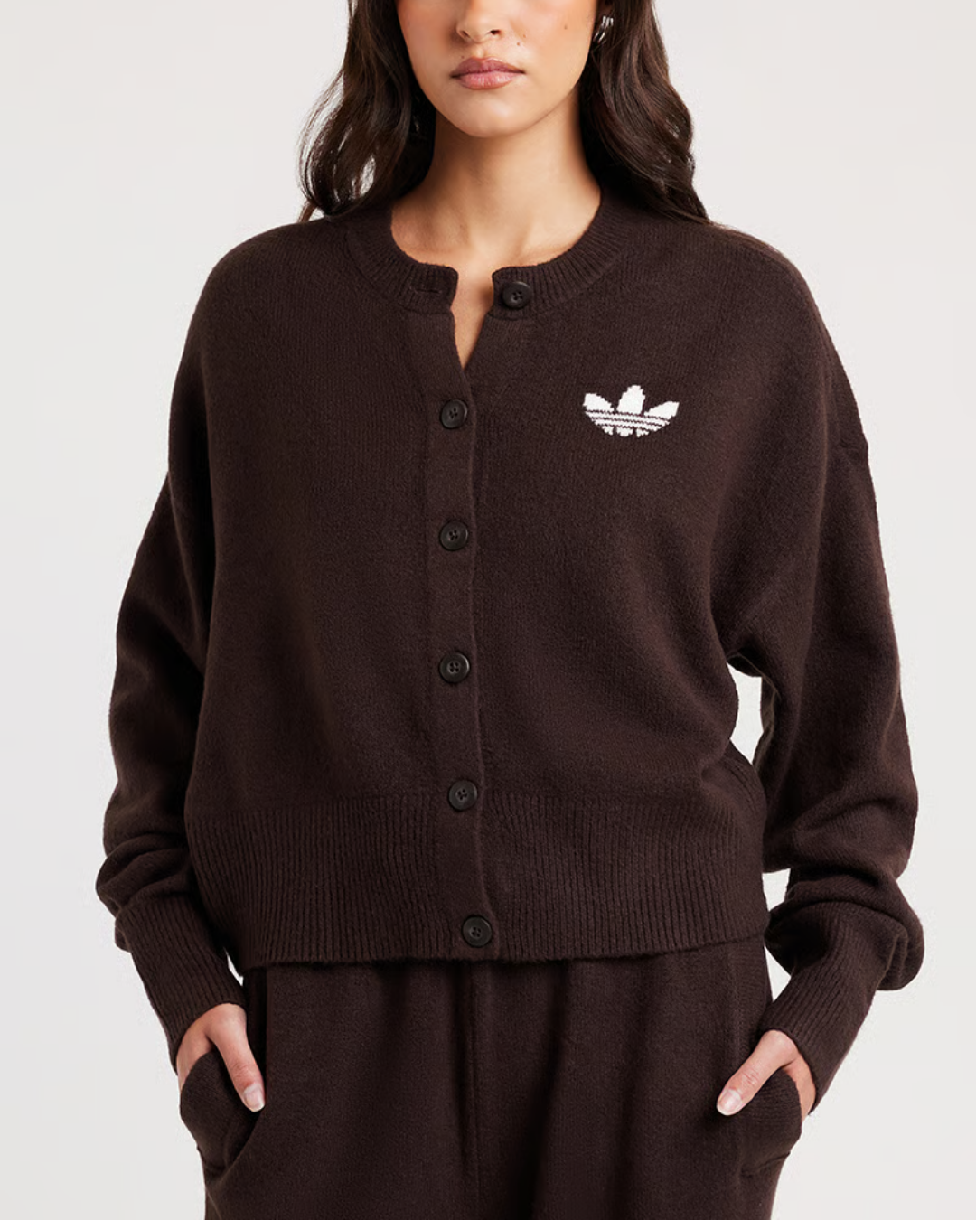 Brown Essentials knit (cardigan + trousers)