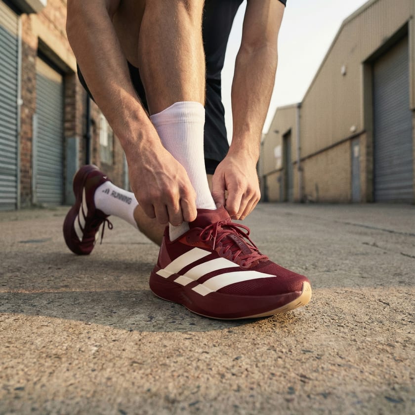 ADIZERO EVO SL "Shadow Red  / Off White / Iron Metallic"